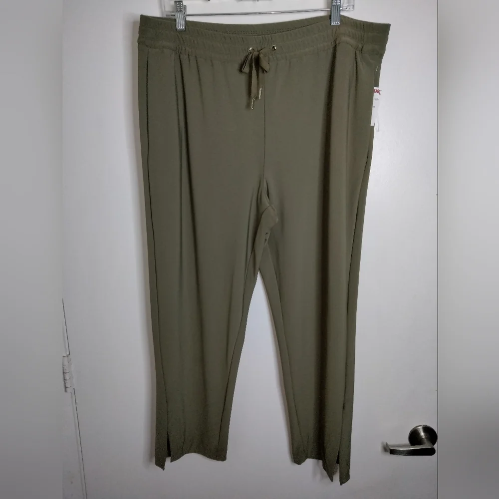 Joie (Sz XL) Olive Green Stretch Drawstring Waist Slip Pockets Pants (NEW-NWT) - Picture 9 of 10